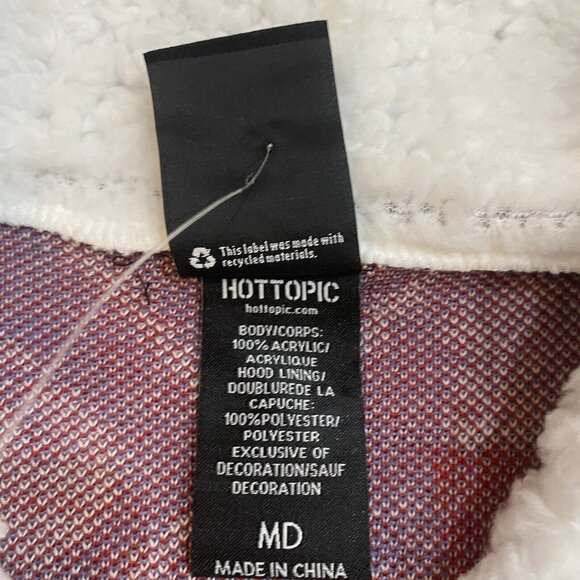 Studio Ghibli Kiki's Delivery Service Jiji Fair Isle Cardigan Size M Hot Topic - Picture 6 of 9